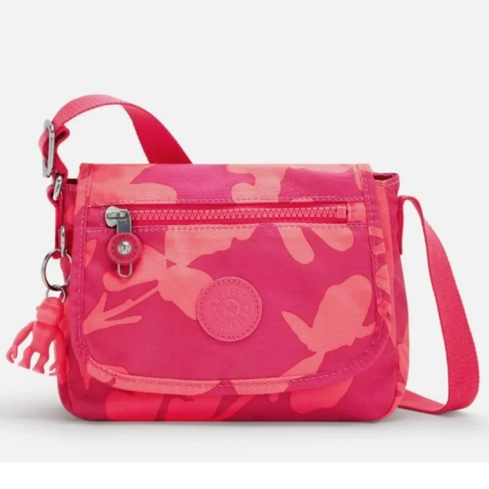 Kipling Sabian Crossbody Mini Bag- Coral Print